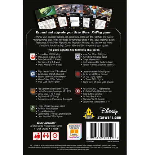 Atomic Mass Games Star Wars X-Wing 2E: Hot Shots & Aces II Reinforcements Pack 2 Atomic Mass Games Star Wars X-Wing 2E: Hot Shots & Aces II Reinforcements Pack - Image 2